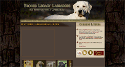 Desktop Screenshot of brookslabradors.com